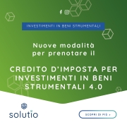 Nuove modalità per prenotare il Credito d’imposta per investimenti in beni strumentali 4.0